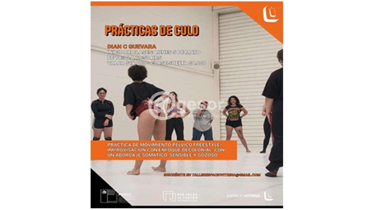 “Taller de culo” es uno de los talleres auspiciados por el Programa “Apoyo a Organizaciones Culturales Colaboradoras” (PAOCC) dependiente del docto ministerio. Se define como “Práctica de Movimiento Pélvico Freestyle, Improvisación con enfoque descolonial, con un abordaje somático, sensible y gozoso”.